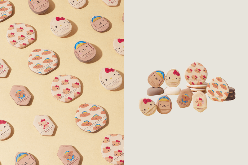 Sanrio X Solone 聯名太可愛:Hello Kitty、布丁狗變成「烤焦粉撲」,一打開化妝包就被療癒!
